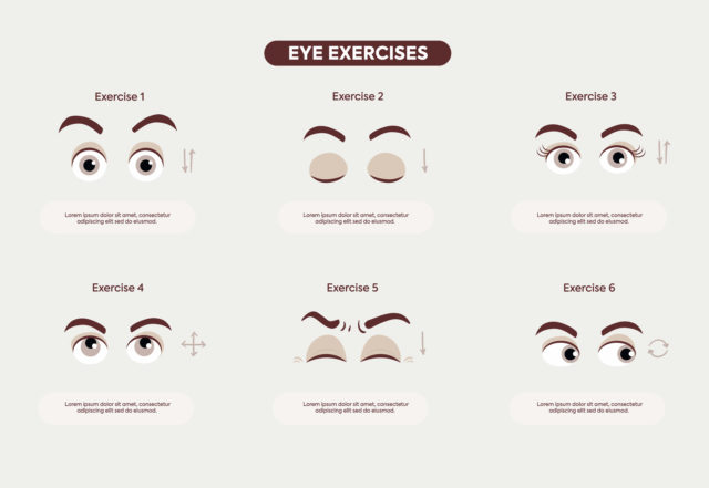 老眼に効果のある眼球ストレッチ